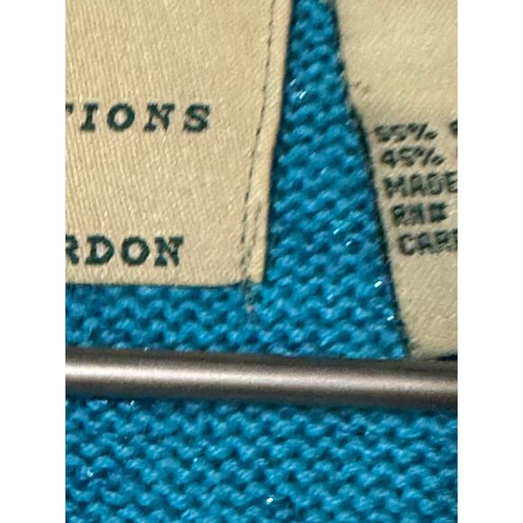 Susan Bristol Holiday Cardigan Vintage Reindeer Embellished Sweater Small - Picture 7 of 12